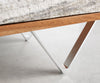 TV Stand Kleo 200cm Acacia Wood Natural 4 Doors V-Foot Stainless Steel