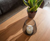 Coffee Table Stonegrace 80-115 cm Acacia Wood Natural And Slate