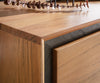 Coffee Table Stonegrace 80cm Acacia Wood Natural And Slate