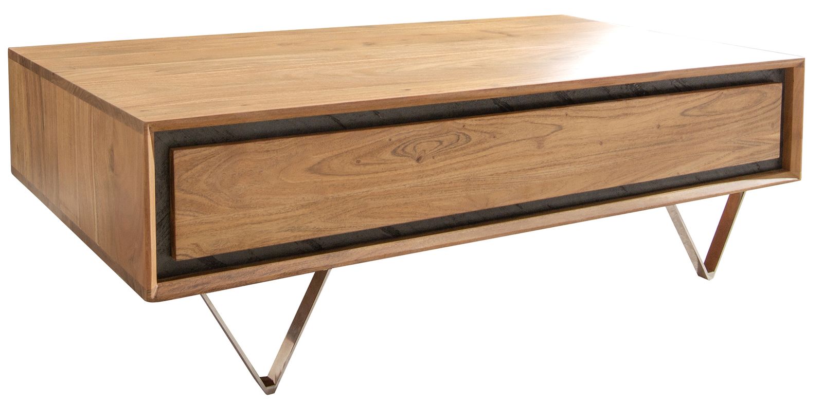 Coffee Table Stonegrace 115cm Acacia Wood Natural And Slate