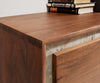 Coffee Table Stonegrace 80cm Acacia Wood Brown And Slate
