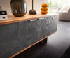 TV Stand Teele 200cm Acacia Wood Natural And Slate 4 Doors