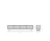 TV Stand Teele 200cm Acacia Wood Natural And Slate 4 Doors