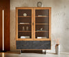 Display Cabinet Teele 115x150cm Acacia Wood Natural