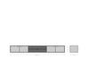 Floating TV Stand Teele 240cm Acacia Wood Natural And Slate 4 Doors
