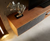 Floating TV Stand Teele 240cm Acacia Wood Natural And Slate 4 Doors