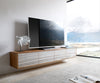 Floating TV Stand Kleo 200cm Acacia Wood Natural 4 Doors