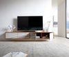 Floating TV Stand Kleo 220cm Acacia Wood Natural 4 Doors