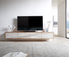 Floating TV Stand Kleo 220cm Acacia Wood Natural 4 Doors