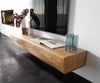 Floating TV Stand New Live-Edge 175cm 4 Doors Acacia Wood Natural