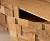 Floating TV Stand Puzzle 175cm Acacia Wood Natural 4 Doors