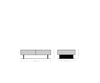 Coffee Table Solu 120x70cm Acacia Wood Natural 4 Drawers 3D Front