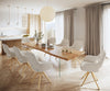 Dining Table Olympus Live Edge 280cm Acacia Wood Natural Glass Frame 55mm Top