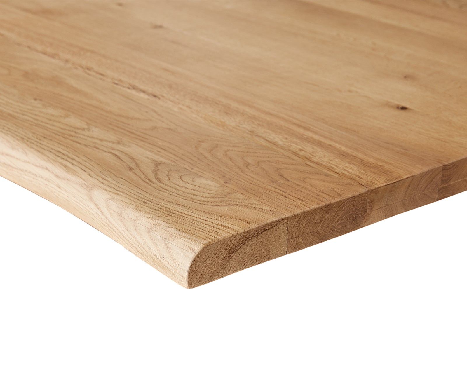 Dining Table Olympus Live Edge Oak Wood Natural Slanted Frame Steel 160-300cm