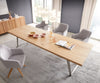 Dining Table Olympus 300x100cm Oak Wood Natural Slanted Frame Steel
