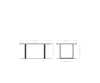 Dining Table Olympus Live Edge 160cm Acacia Wood Natural Square Frame Slim Black 55mm Top