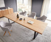 Dining Table Olympus 300x100cm Oak Wood Natural Square Frame Black