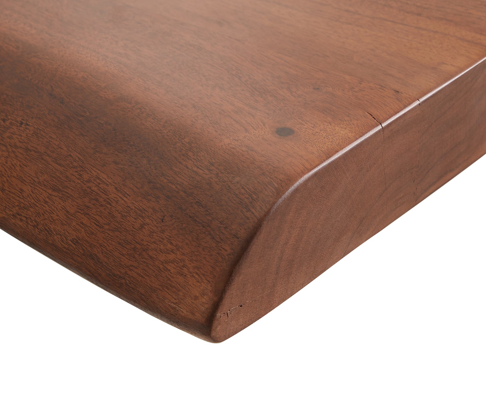 Dining Table Olympus Live Edge 200cm Acacia Wood Brown Square Frame Gold 35mm Top
