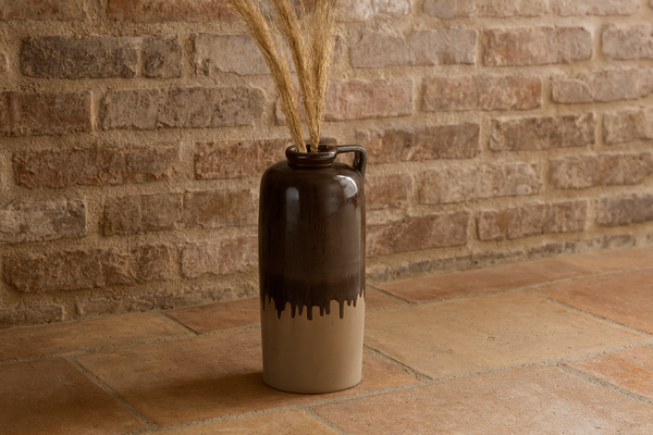 Vase Valeria 38cm Ceramic Beige-Brown