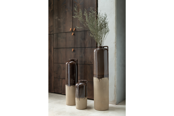 Vase Valeria 83cm Ceramic Beige-Brown