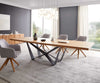 Dining Table Olympus 300x100cm Oak Wood Natural Spider Frame Black