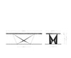 Dining Table Olympus Live Edge 260cm Acacia Wood Natural Spider Frame Steel 55mm Top