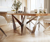 Dining Table Olympus Live Edge 300cm Acacia Wood Natural Spider Frame Steel 55mm Top