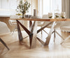 Dining Table Olympus Live Edge 300cm Acacia Wood Natural Spider Frame Steel 35mm Top