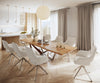 Dining Table Olympus Live Edge 300cm Acacia Wood Natural Spider Frame Steel 35mm Top
