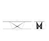 Dining Table Olympus Live Edge 300cm Acacia Wood Natural Spider Frame Steel 35mm Top