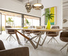 Dining Table Olympus Live Edge 260cm Oak Wood Natural Spider Frame Steel 32mm Top