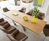 Dining Table Olympus Live Edge 260cm Oak Wood Natural Spider Frame Steel 32mm Top