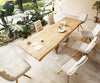 Dining Table Olympus Live Edge 300cm Oak Wood Natural Spider Frame Steel 50mm Top