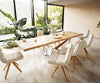 Dining Table Olympus Live Edge 300cm Oak Wood Natural Spider Frame Steel 50mm Top