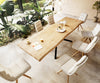 Dining Table Olympus Live Edge 300cm Oak Wood Natural Cross Frame Black 50mm Top