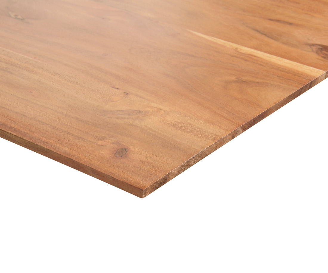 Dining Table Olympus 200x100cm Acacia Wood Natural Cross Frame Steel