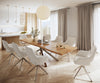 Dining Table Olympus Live Edge 300cm Acacia Wood Natural Cross Frame Steel 55mm Top
