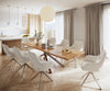 Dining Table Olympus Live Edge 300cm Acacia Wood Natural Cross Frame Steel 35mm Top