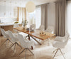 Dining Table Olympus Live Edge 280cm Acacia Wood Natural Cross Frame Steel 55mm Top
