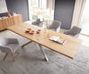 Dining Table Olympus 300x100cm Oak Wood Natural Cross Frame Steel
