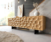 TV Stand Solu 175cm Oak Wood Natural 2 Doors 2 Drawers 3D Front