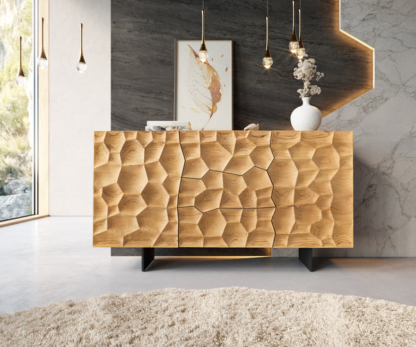 Sideboard Solu 145cm Oak Wood Natural