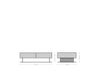Coffee Table Puzzle 120cm 4 Drawers Oak Wood Natural Narrow Feet Black