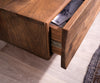 TV Stand Wyatt 220cm Acacia Wood Brown V-Leg