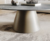 Round Coffee Table Aurora Ceramic 100cm Brown