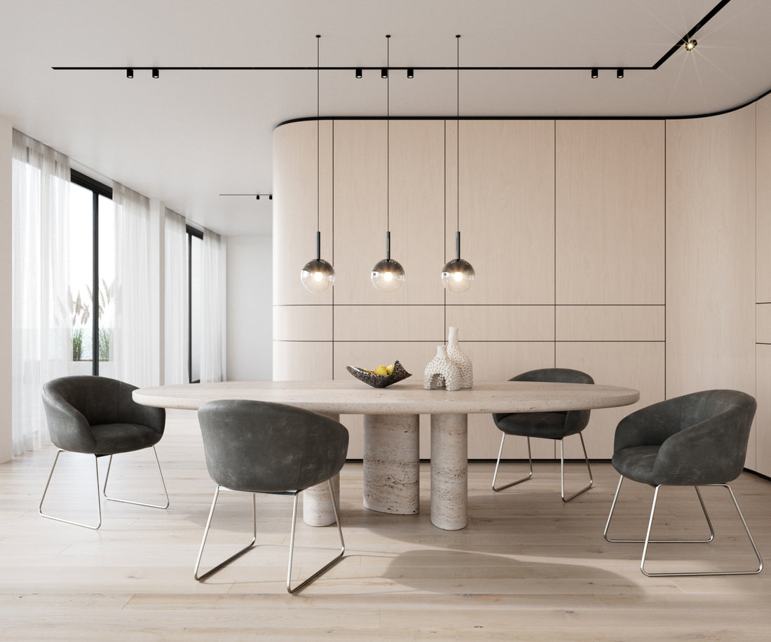 Dining Chair Vinka Microfiber Anthracite Vintage Sled Base Silver Pocket Springs