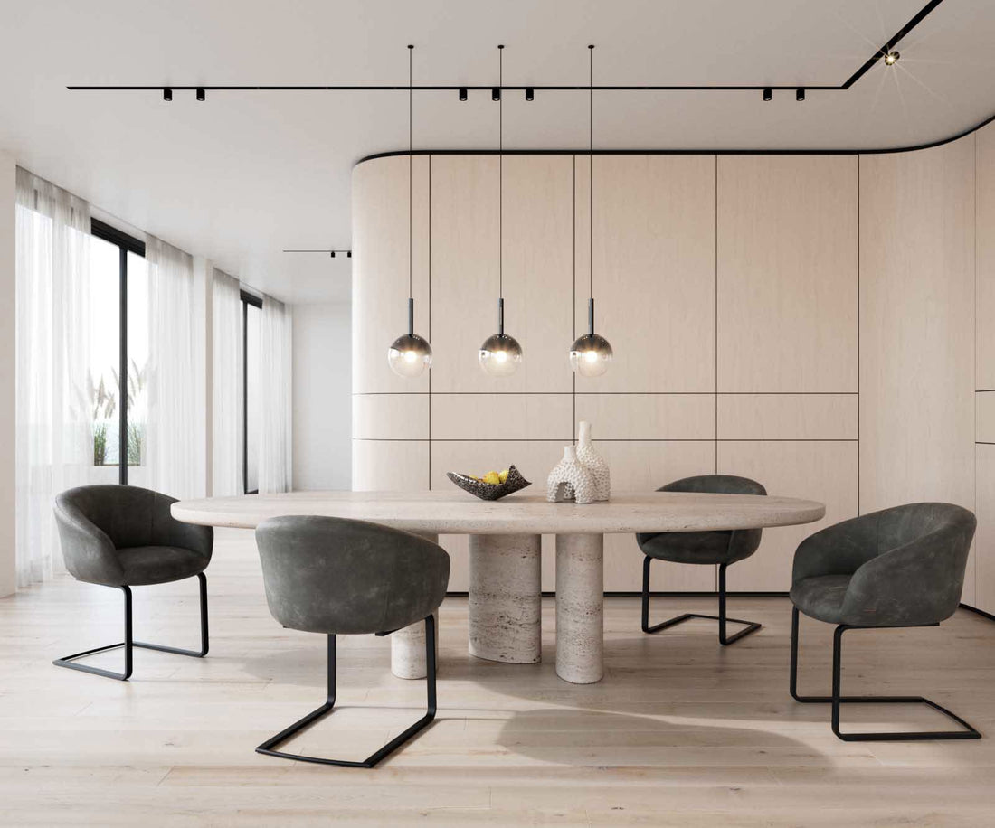 Dining Chair Vinka Microfiber Anthracite Vintage Cantilever Flat Base Black Pocket Springs