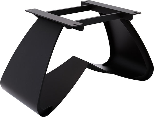 Dining Table Aurora 200x100cm Glass Black W-Frame Black