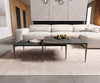 Rectangle Coffee Table Aurora Ceramic 110x60cm Brown