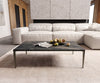 Rectangle Coffee Table Aurora Ceramic 110x60cm Brown
